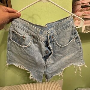 Levi's Light Blue Denim Shorts